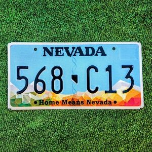 2016 Edition Home Means NEVADA USA Auto Embossed Stamped Metal License Plate NOS